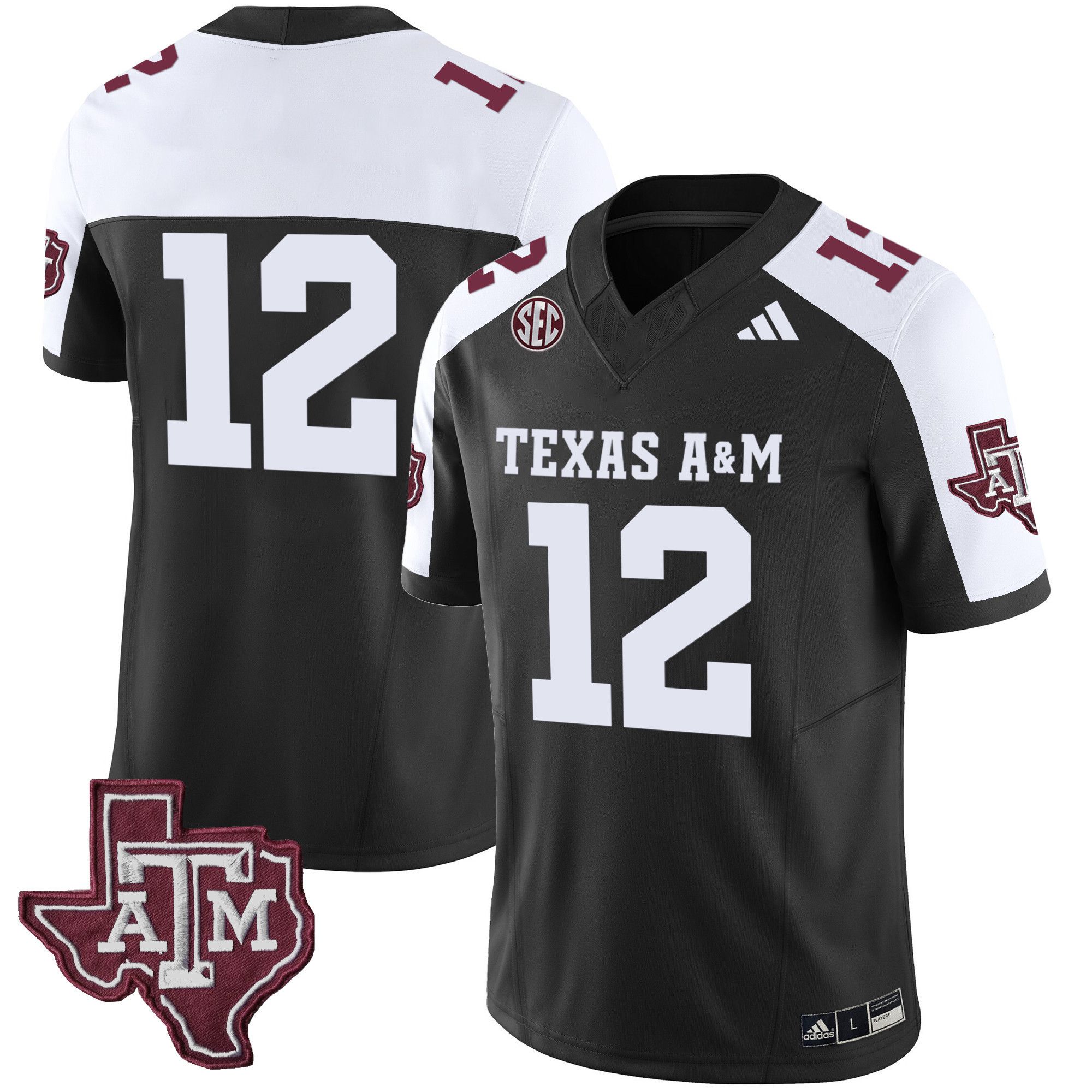 Men Texas A&M Aggies #12 No Name Black 2024 Vapor Limited NCAA Jersey->indianapolis colts->NFL Jersey